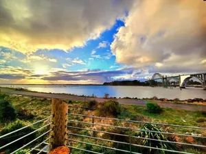 Image of Renovated Waterfront home with gorgeous views of the Bay, Bridge and South Jetty