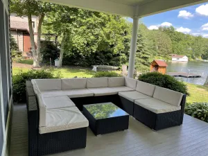 Image of 12 Bedroom Lake House, 150 ft Lakefront, 1 Acre, Beach, Ski Elk Mountain Poconos