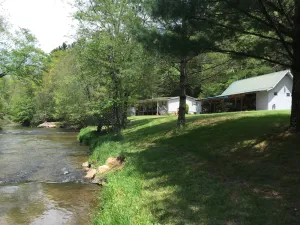 Image of Private River Front w Pavilion, Fishing, Hiking, Private, Peaceful, Magical.