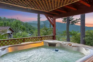Image of Inspiring home with \"Sunset Perch\" Views & Spa