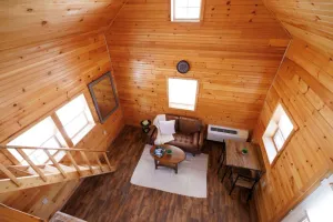 Image of Pine Suite: Charming 1BR Log Cabin