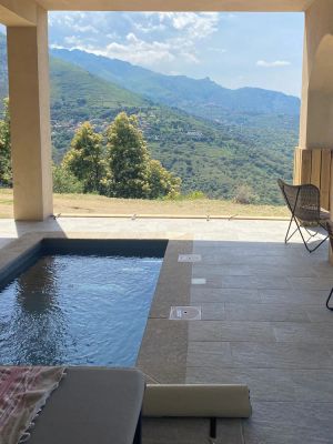 Image of Very quiet garden level with sea and mountain views,