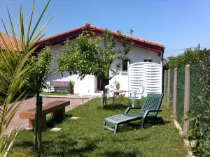 Image of beach walk, charming villa with pool, terrace, quiet garden. swimming pool