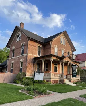 Image of Historic home on the Mississippi River;   Families and friends gather here