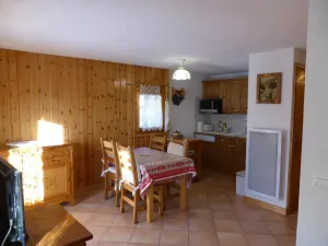 Image of Ground floor, view mountain, terrace, tv, ski locker, 40m², Les Contamines-Montjoie