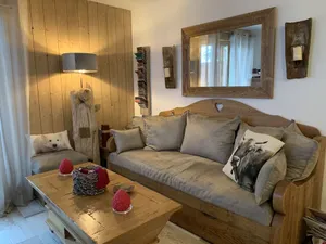 Image of On the outskirts of Megève, 2 1\/2 rooms 45M2, sleeps 4 with garden\/terrace
