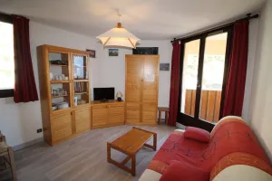 Image of 10m from resort center, 2nd floor, view open, balcony, tv, ski locker, 23m², Auris en Oisans
