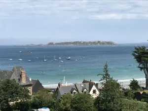Image of Sea and beach view on foot