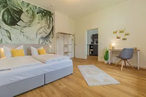 Image of modernes Apartment - zentral, ruhig, Wlan, Netflix, Küche, Schreibtisch, Parkplatz, Waschtrockner
