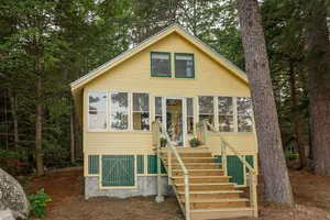 Image of Timeless Lakefront Cottage with private dock- East Pond Belgrade Lakes Region