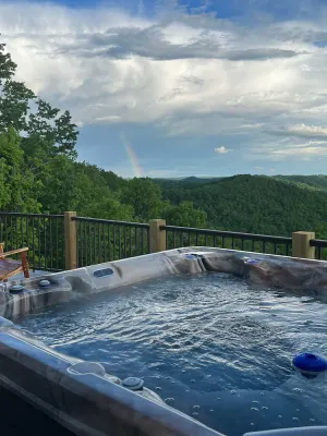 Image of Sleeps 11, an amazing view. See 3 states on a clear day. Pic don’t do it justice