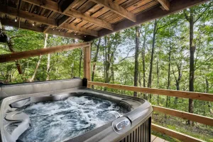 Image of Secluded Cabin Hot Tub, Huge Deck, Fire Pit, WiFi