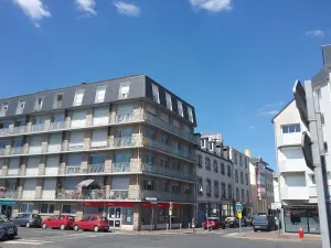Image of Bright apartment with panoramic view of port, sea and historic center