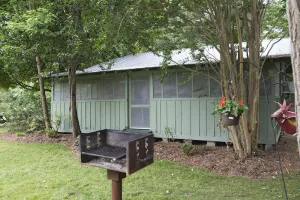 Image of Raven's Roost Cabin has two bedrooms and sleeps four.