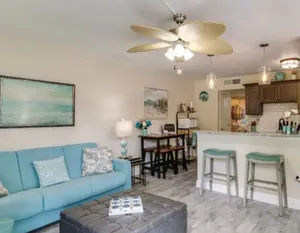 Image of 2BR Beach House. Kitchen, W\/D, Bikes, Chairs, BBQ.