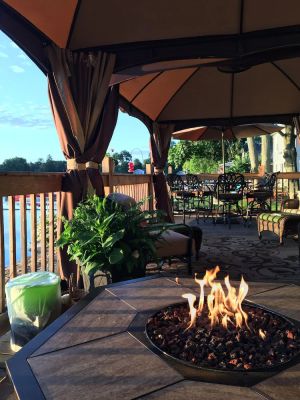 Image of Modern Lake House on Lyon Lake with Pontoon