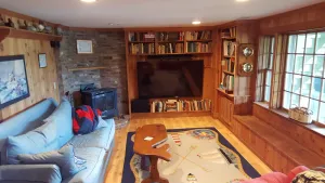 Image of Gorgeous lake beachfront private apartment with canoe, kayaks,  & home  theatre