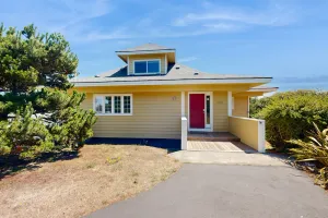 Image of Charming home with tranquil & private deck - one block to beach