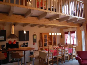 Image of Duplex chalet 85 m2 3 bedrooms and mezzanine with lake view