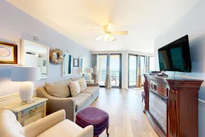 Image of Beachfront condo with Gulf-view, balcony, pools, hot tub & tennis