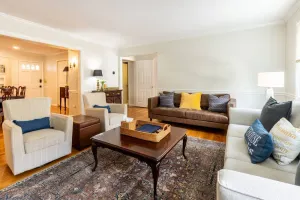 Image of Private patio, on-site parking and Steps to USNA Gate 3 at Historic Gatehouse