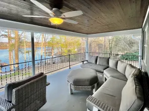Image of Waterfront home for 12: pets welcome, covered deck, boat slip, beach area, grill