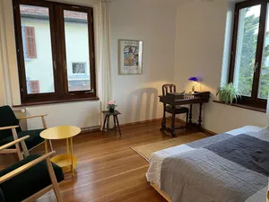 Image of Studio with double bed, kitchen and bathroom\/WC