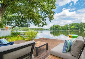 Image of Beautiful lake front home. Amazing view!