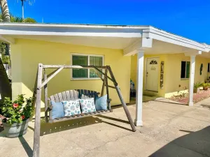 Image of Fiesta Flamingo Cottage Blocks to Beach & River ~ Kayaks and Bikes Provided!