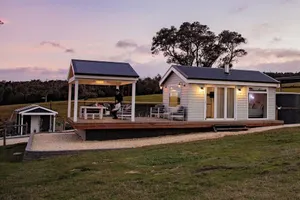 Image of Gumnut Cottage Gippsland - Tiny Eco Stay - King Bed, Mountain Views, Fireplace