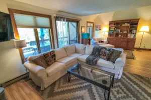 Image of Dog-friendly townhome with views, AC & fireplace - walk to Village of Quechee