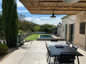 Image of Mas overlooking the Alpilles - breathtaking view, near Les Baux de Provence