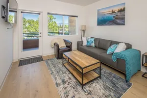 Image of Modern condo in Downtown Bozeman w\/private balcony, private parking, and AC - SOBO Urban Oasis