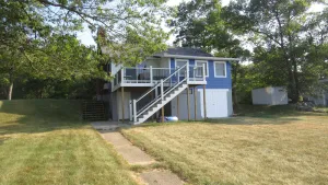 Image of Cabin with 150 ft of beach front and amazing sunsets and sunrises!
