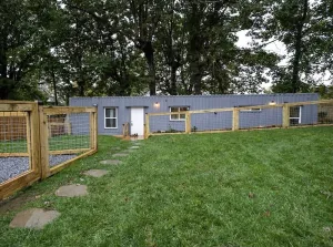 Image of Container Home w\/ a Fenced Yard