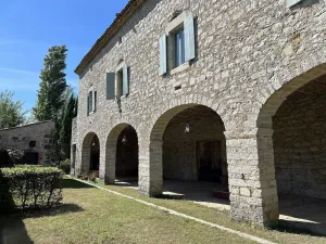 Image of Le Mas de Jalès: A blend of traditional stonework and contemporary art