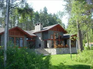 Image of The Most Beautiful House on Flathead Lake - NW Travel Magazine 'Best Waterfront'