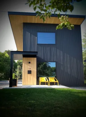 Image of Unwind in the sizeable comforts of this small modern space.