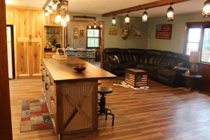 Image of Hilltop Getaway on 140+ private wooded acres with trails, pond, beautiful view!!