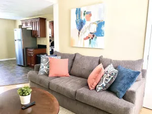 Image of Comfy Easeful Two Bedroom Apartment. 30 Minutes to Boston