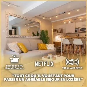 Image of Le Bohème - Spa\/Netflix\/Wifi Fibre\/Centre Ville - Stay Lozère