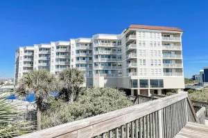 Image of Ocean-view condo with outdoor pool, balcony, W\/D, AC, sauna & gym