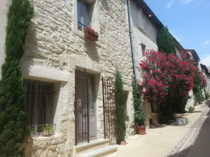 Image of Very pretty house, village center, terrace, beautiful view on the Popes' Palaces