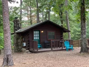Image of Blackberry Bungalow 1 Room cabin, Sleeps 4 with Stocked fishing Pond.