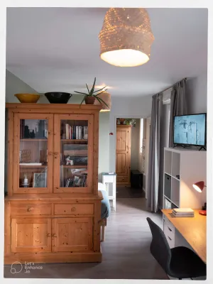 Image of Cosy studio with panoramic terrace & parking