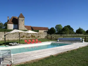 Image of Charming 15th-Century House with Pool, Garden, and Family Amenities Near Tronçais Forest