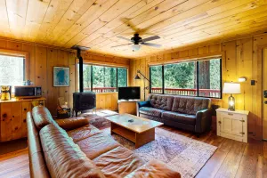 Image of Dog-friendly mountainview cabin with free WiFi - secluded with room to roam