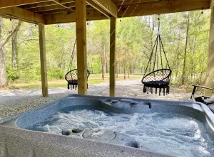 Image of Treehouse w\/ HOT TUB & Wi-Fi, secluded