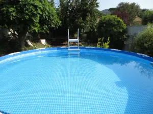 Image of Provencal house between Cassis, Aubagne and Aix av garden, pool and pool
