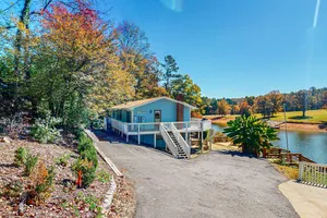 Image of Lakefront home with dock, deck, gazebo, pool table & amazing views
